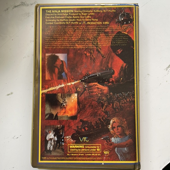 THE NINJA MISSION - VHS - Clamshell 1984 - Picture 5 of 11